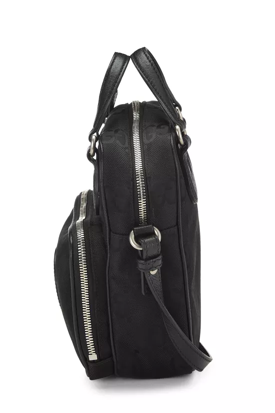 Black GG Nylon Off the Grid Shoulder Bag, , large image number 2