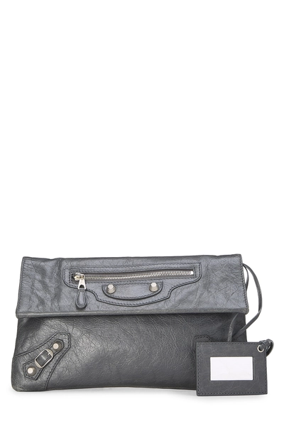 Grey Agneau Giant 12 Clutch
