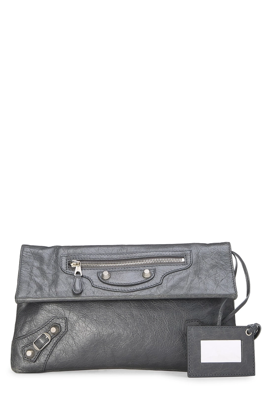Grey Agneau Giant 12 Clutch, , large image number 0