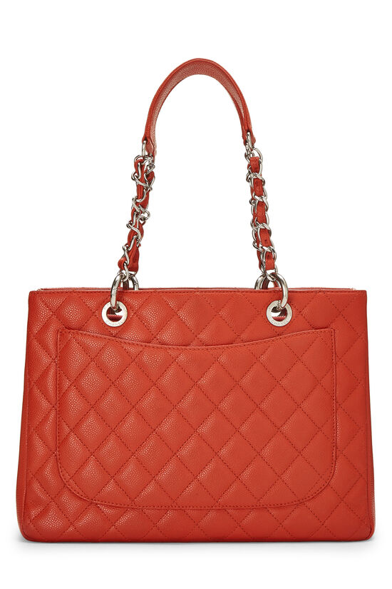 Orange Quilted Caviar Grand Shopping Tote (GST), , large image number 4
