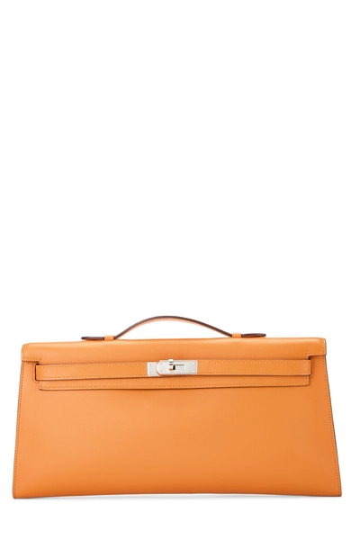 Orange Swift Kelly Longue Pochette