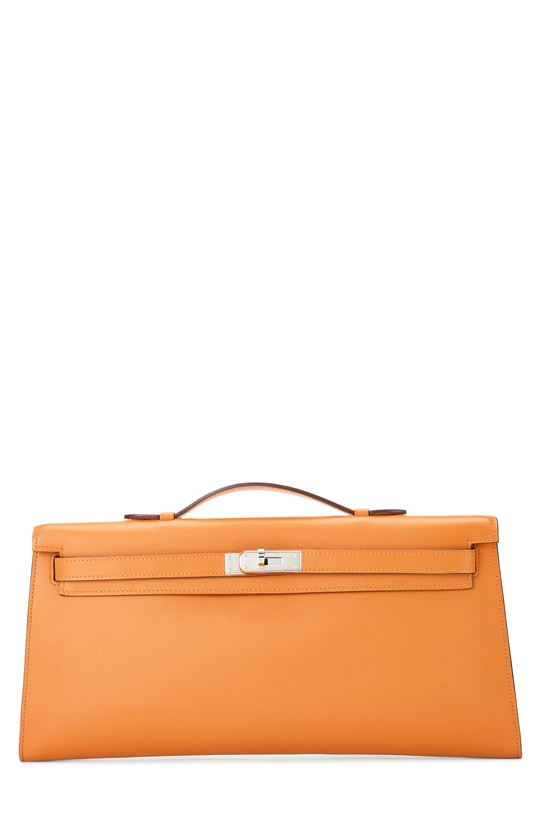 Orange Swift Kelly Longue Pochette, , large image number 0