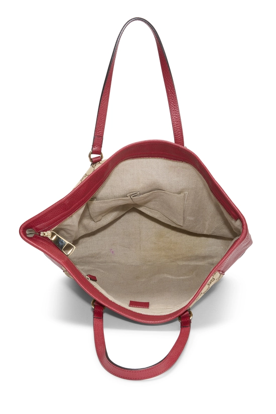 Red Original GG Canvas Bree Top Handle Tote Large, , large image number 5