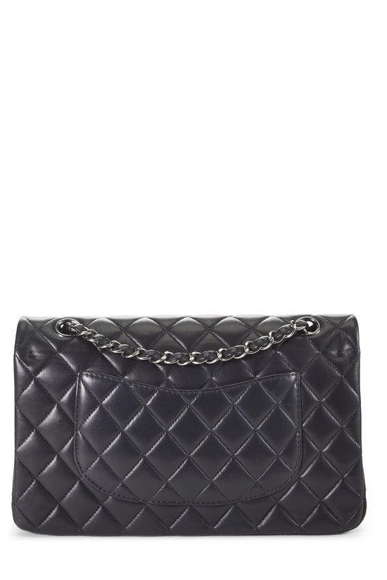 Navy Quilted Lambskin Classic Double Flap Medium, , large image number 3