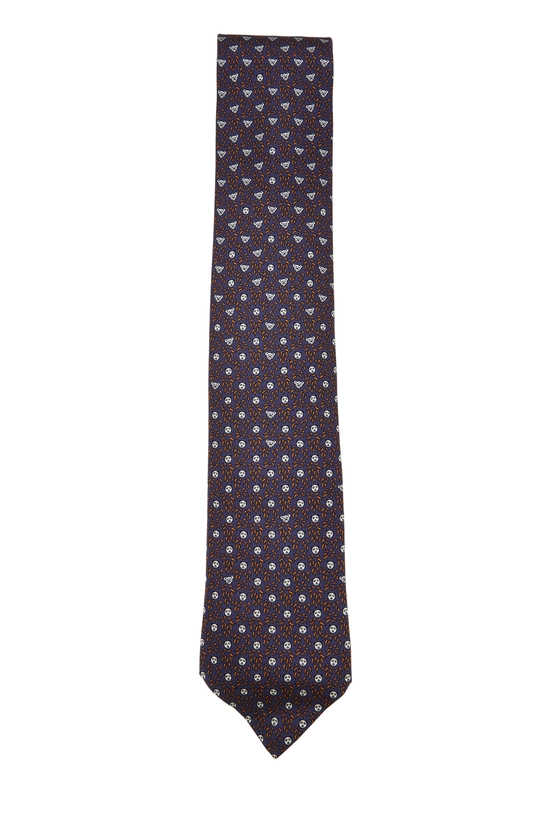Purple Jacquard Silk Tie, , large image number 0