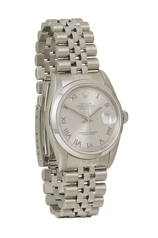 Stainless Steel Rhodium Roman Datejust 16200 36mm, , large image number 0