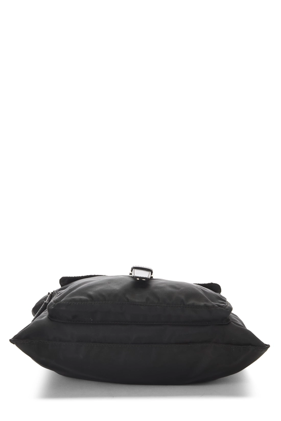 Black Nylon Messenger Bag, , large image number 4