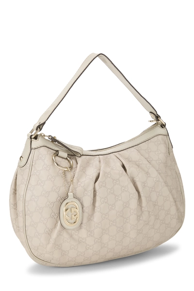 Gucci Cream Guccissima Sukey Hobo — photo 2
