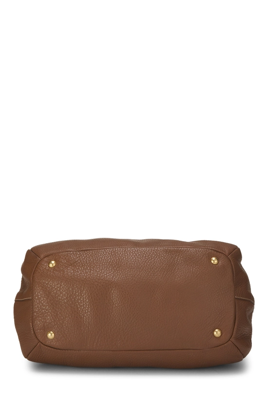 Brown Vitello Daino Sacca 2 Manici, , large image number 4