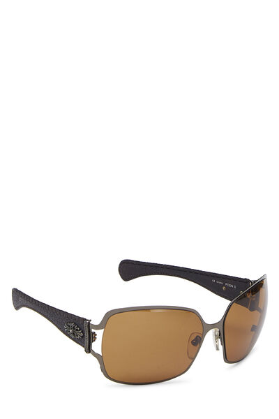 Brown Metal Poon II Sunglasses, , large