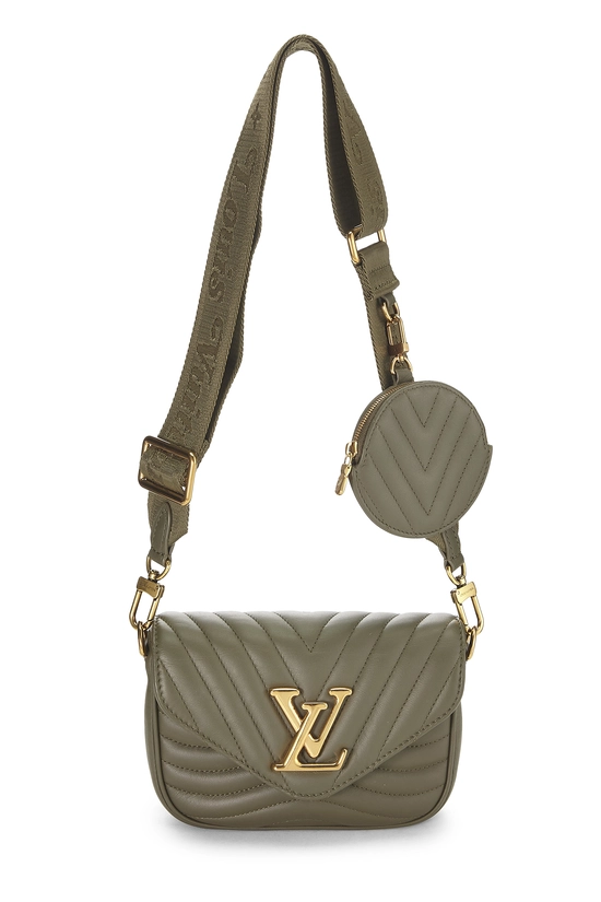 Green Quilted Calfskin New Wave Multi Chain Pochette, , large image number 0