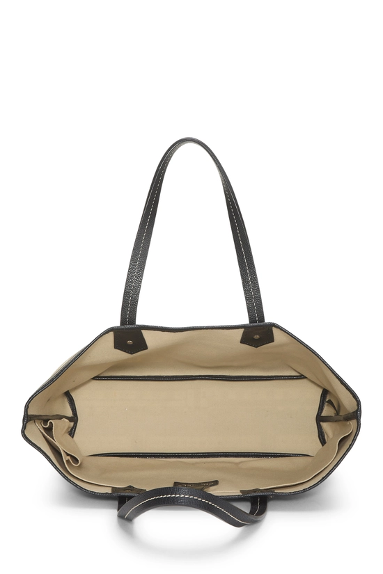 Black Coated Canvas 'CC' Le Train Tote, , large image number 5