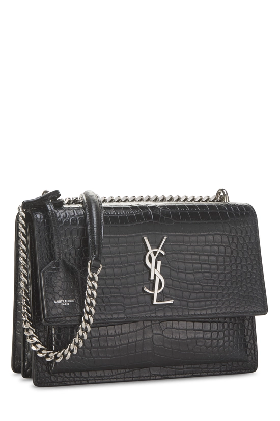 Black Embossed Leather Sunset Medium, , large image number 1