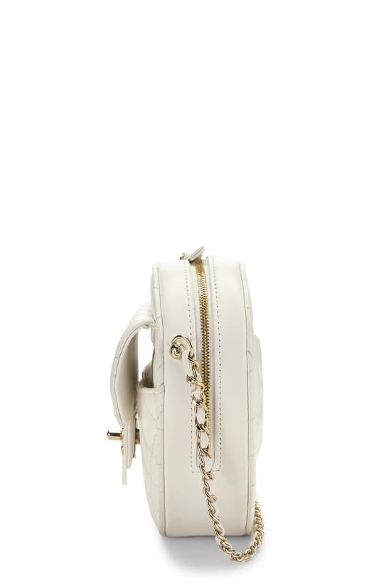 White 'CC' In Love Heart Crossbody, , large image number 2