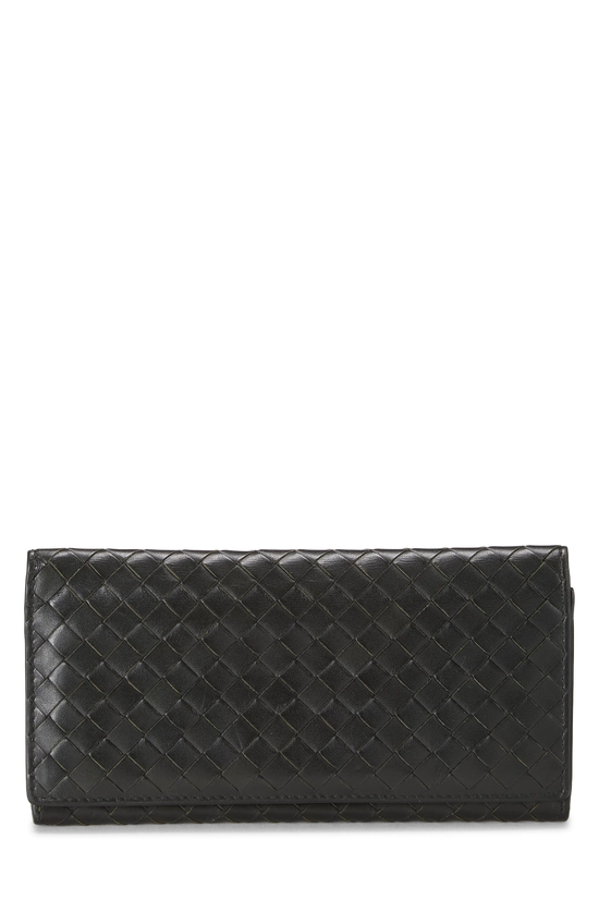 Green Intrecciato Long Wallet, , large image number 0
