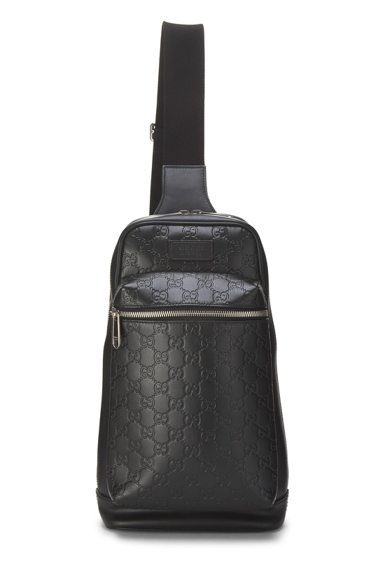Black Guccissima Slim Crossbody Bag, , large image number 0