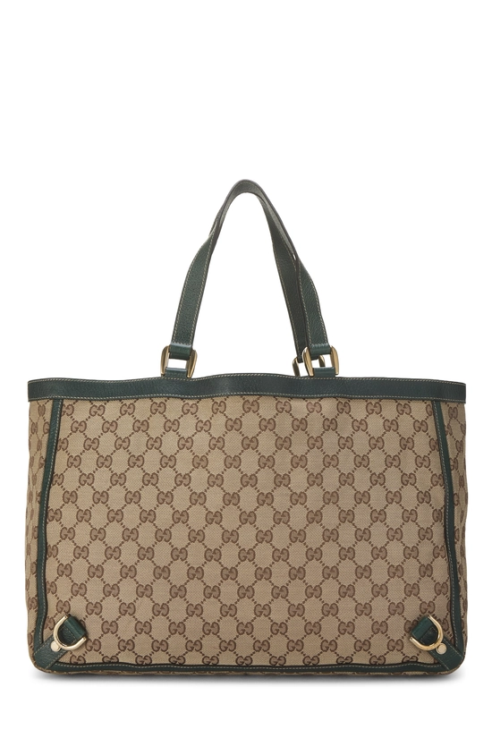 Green GG Canvas D-Ring Abbey Tote XL, , large image number 3