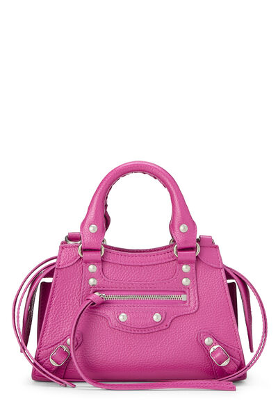 Pink Calfskin Neo Classic City Mini