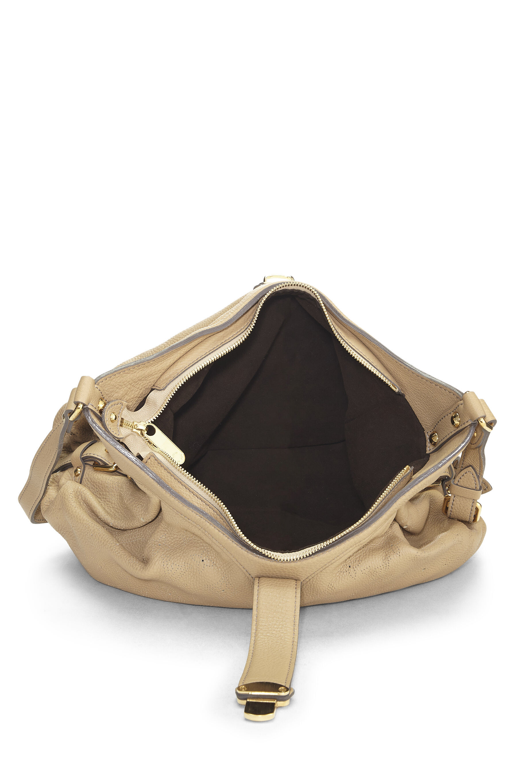 Pre-Owned Beige Monogram Mahina Leather XS QJB0G21QIB012