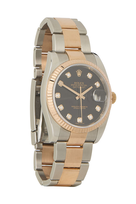 Rose Gold Stainless Steel Datejust 116231 36mm, , large image number 0