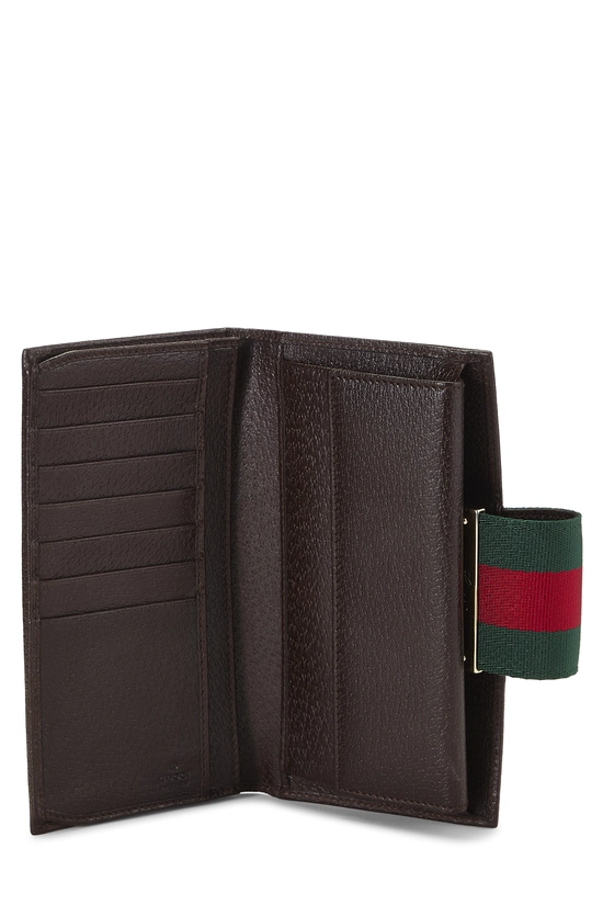 Brown Original GG Canvas New Ladies Continental Wallet, , large image number 3