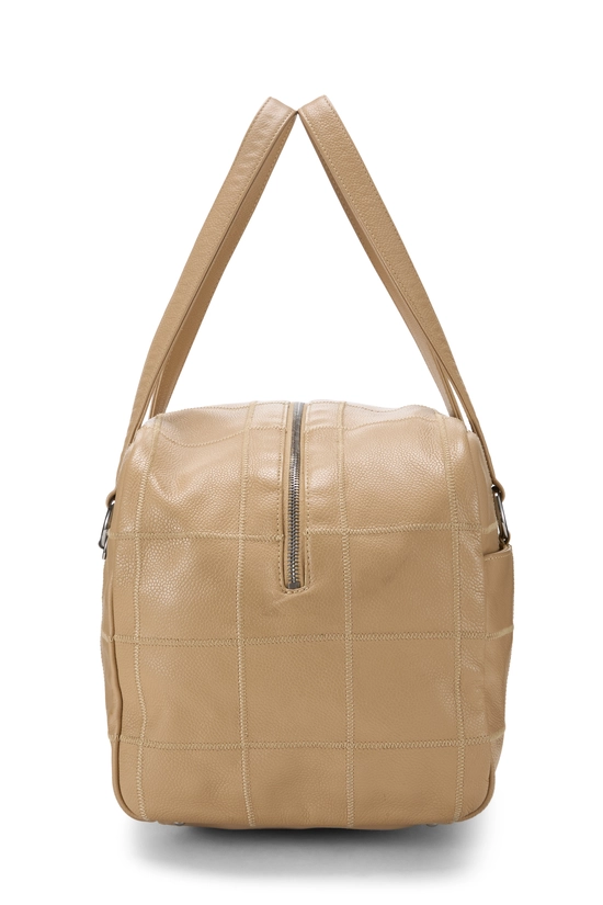 Beige Caviar Chocolate Bar Boston Bag, , large image number 2