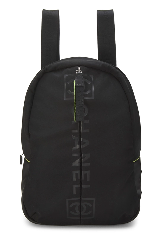 Black Sportline Nylon Backpack, , large image number 0