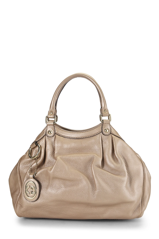 Pink Metallic Leather Sukey Tote, , large image number 0