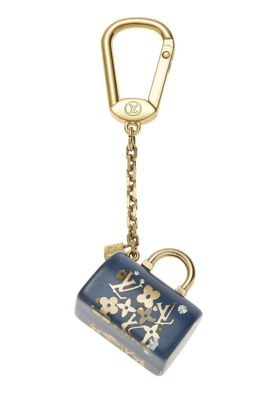 Blue Inclusion Speedy Bag Charm, , large image number 0