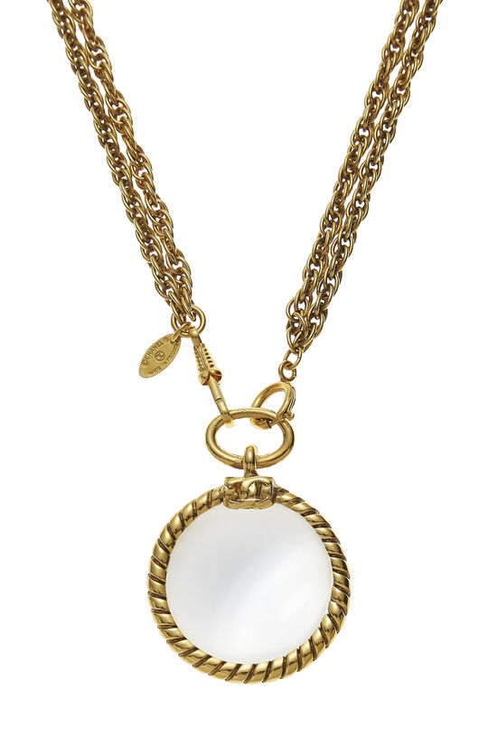 Gold Rope 'CC' Loupe Necklace, , large image number 1