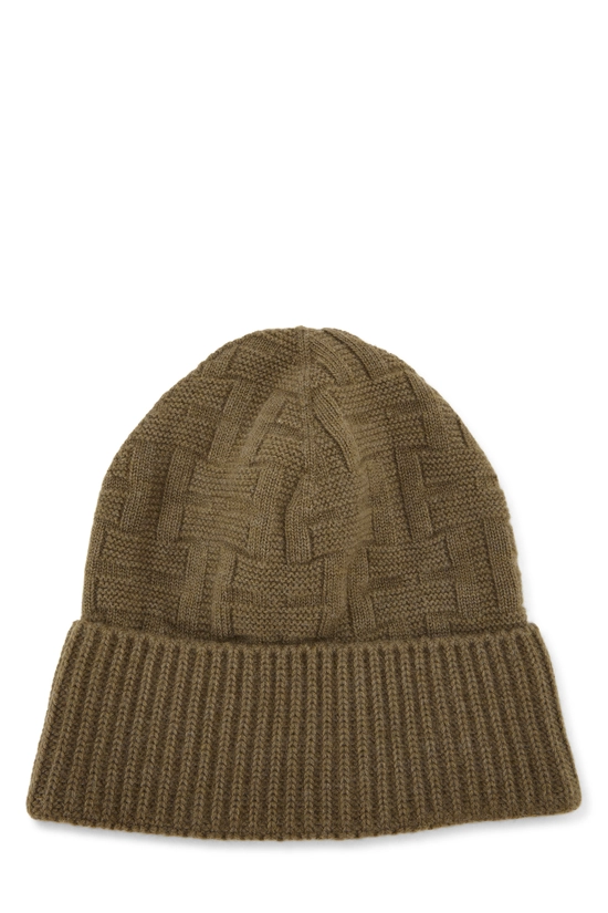 Green Wool Frequence Beanie, , large image number 1