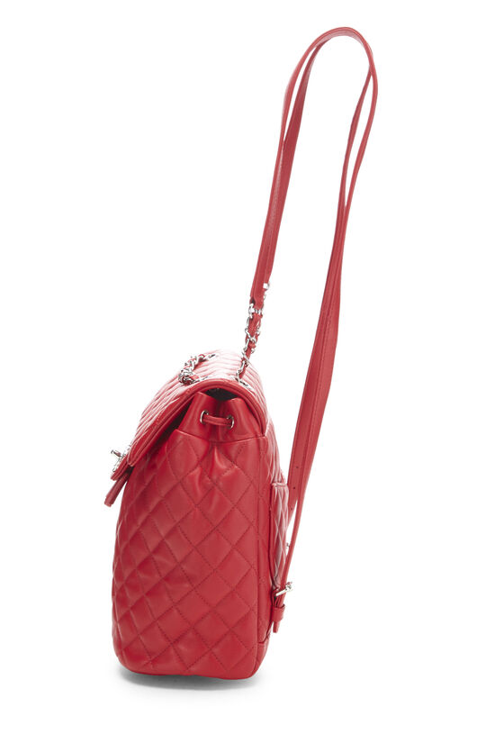 Chanel Red Quilted Lambskin Urban Spirit Backpack Small Q6B2AZ1IRH001