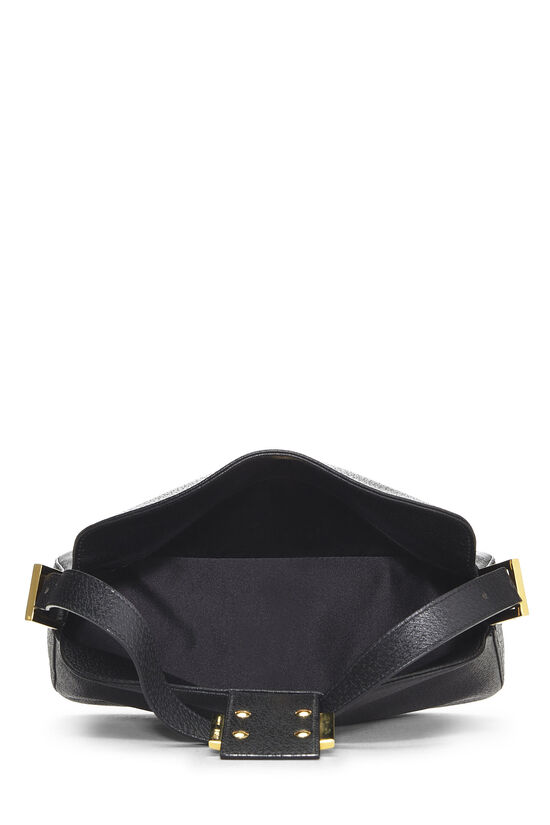 Black Leather Shoulder Bag, , large image number 5