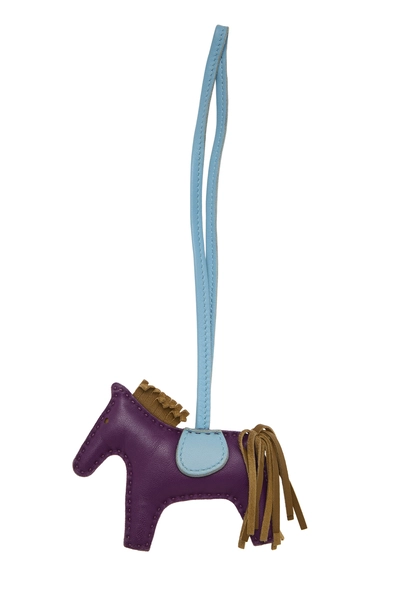 Violet, Celeste & Kraft Milo Leather Rodeo Bag Charm PM