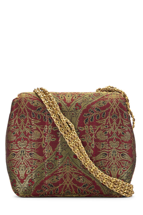 Burgundy Brocade Shoulder Bag Mini, , large image number 3