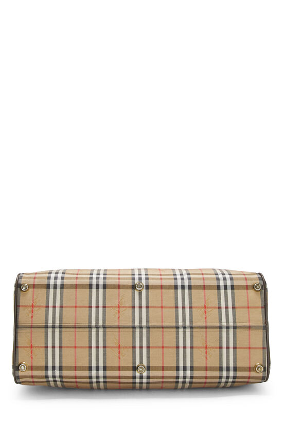 Brown Haymarket Check Canvas Duffle Small, , large image number 6