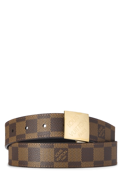 Damier Ebene Ceinture Carre 80