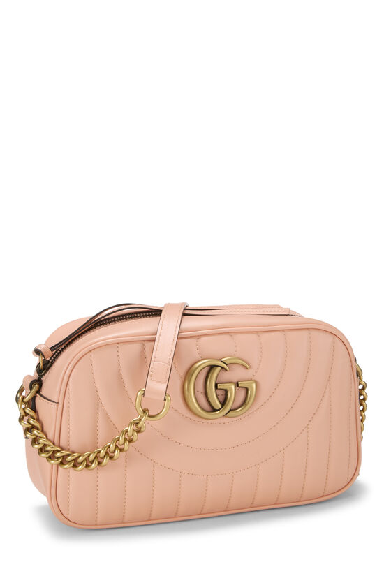 Pink Leather GG Marmont Crossbody Bag, , large image number 1