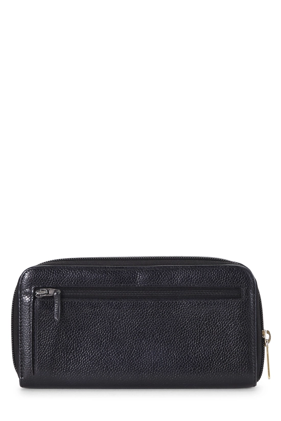 Black Caviar 'CC' Zip Around Wallet, , large image number 2