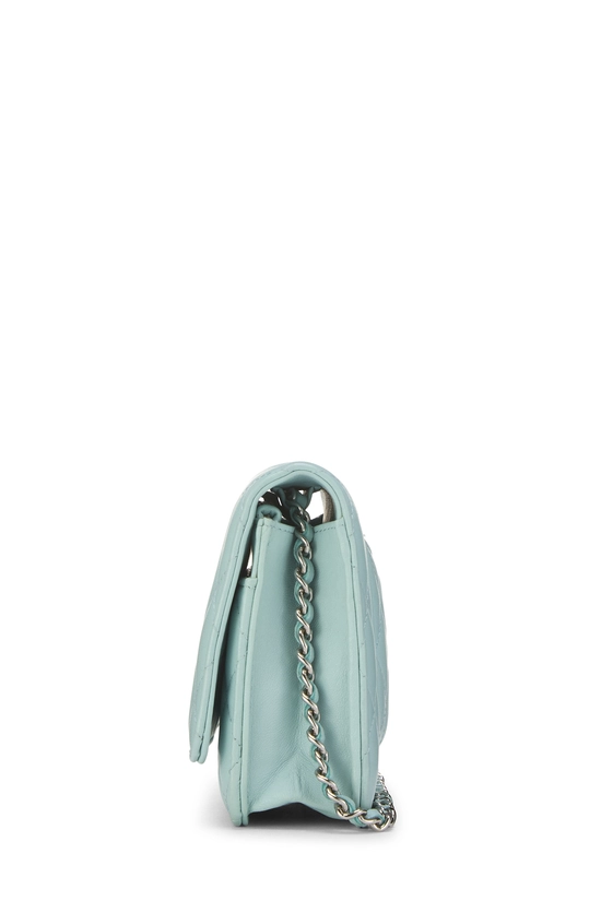 Blue Quilted Lambskin Classic Wallet On Chain (WOC), , large image number 2