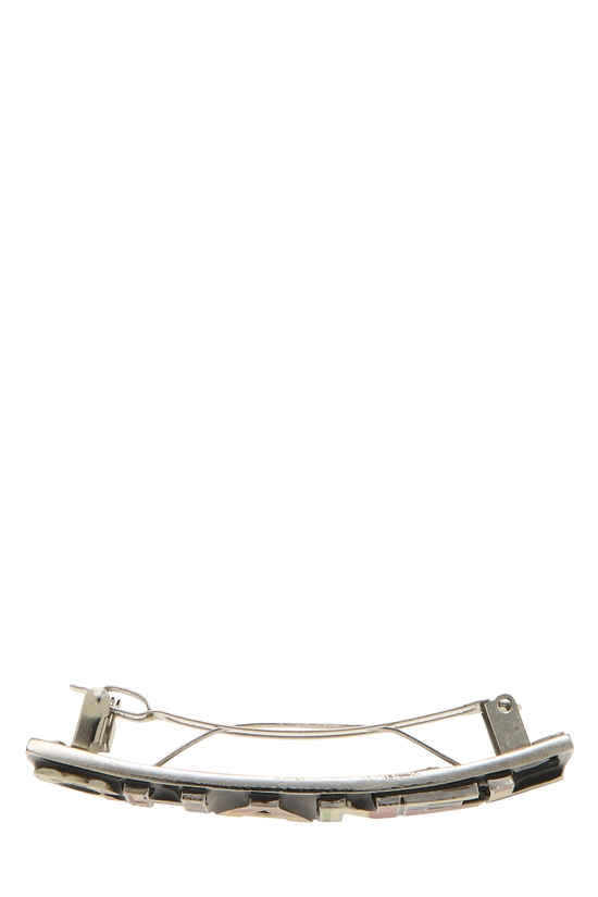 Multicolor Silver Logo Barrette, , large image number 2