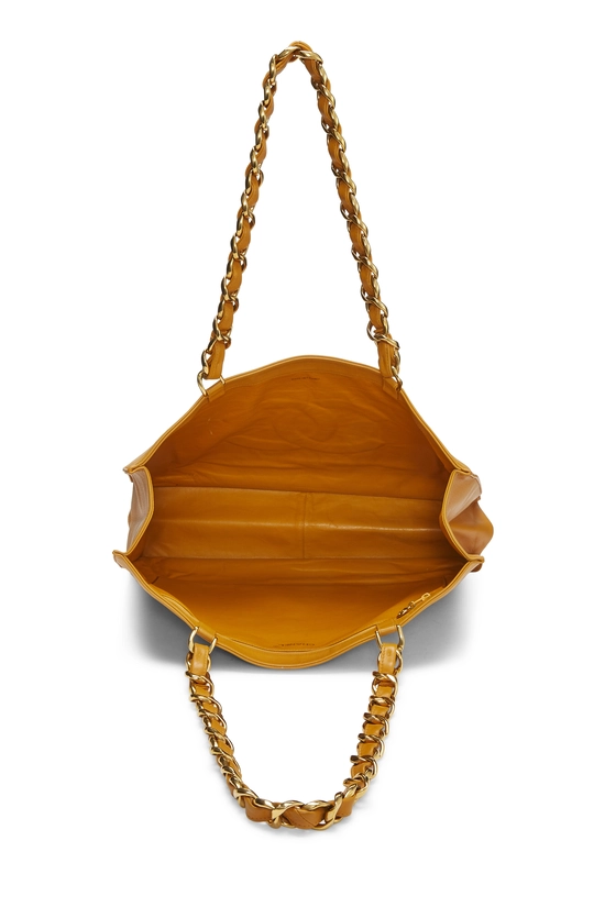 Orange Lambskin Flat Chain Handle Tote, , large image number 5