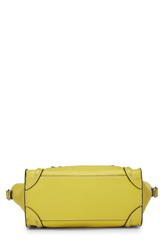 Yellow Leather Luggage Nano, , large image number 4