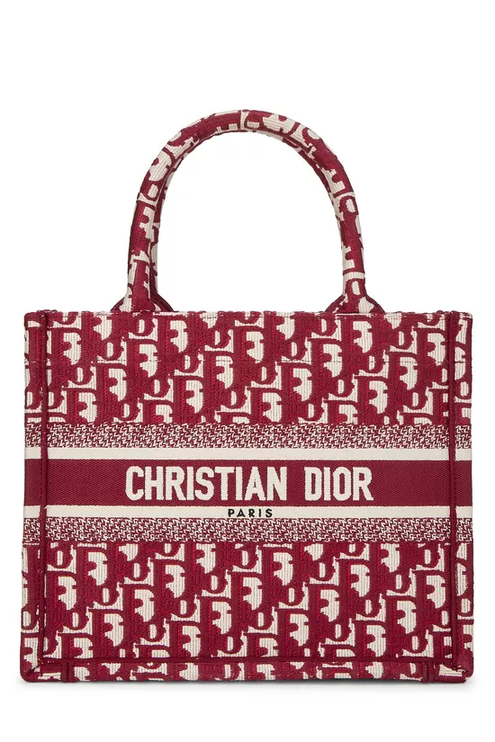 Red Diorissimo Canvas Book Tote Small, , large image number 0