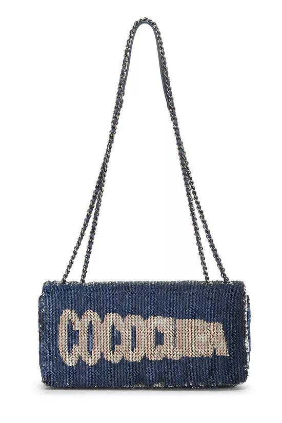 Navy Sequin Coco Cuba Clutch, , large image number 0