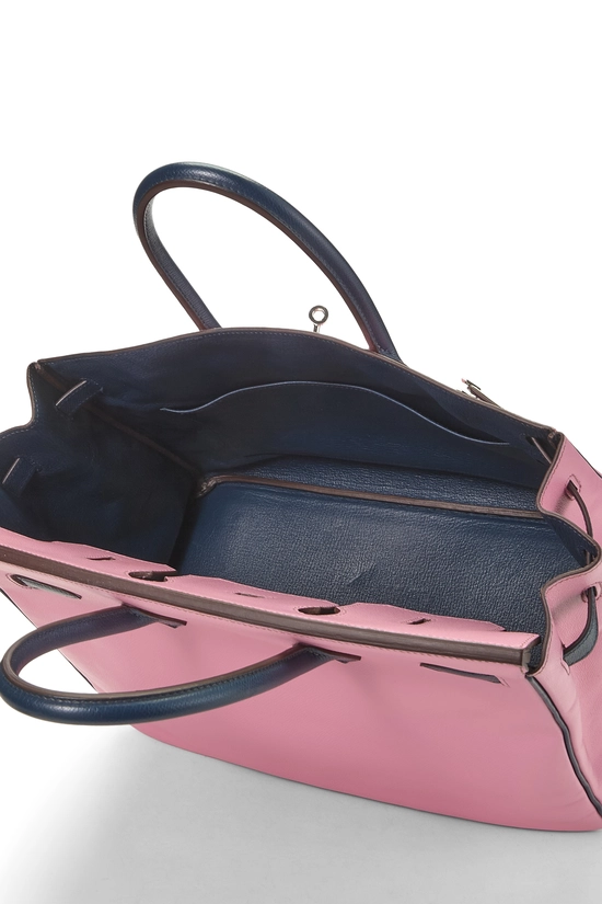 Rose Confetti & Blue Nuit Epsom Horseshoe Birkin 35 Special Order (SPO), , large image number 6