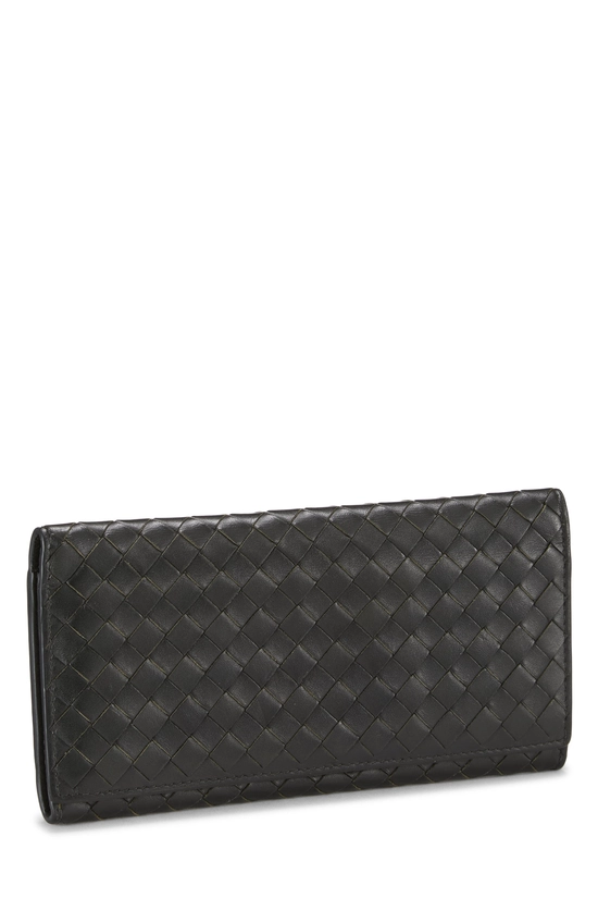 Green Intrecciato Long Wallet, , large image number 1