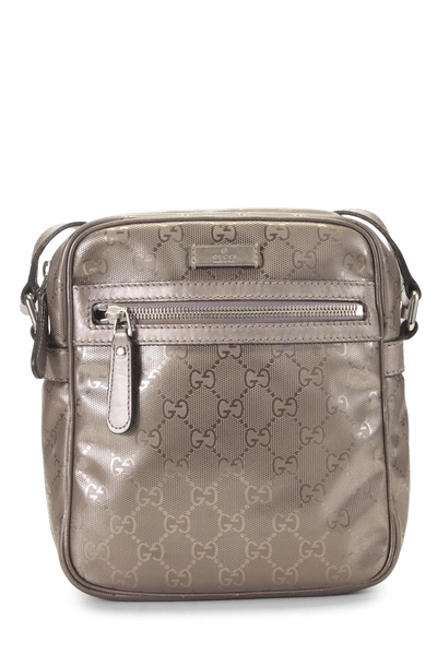 Gucci Purple GG Imprime Vertical Camera Bag Mini