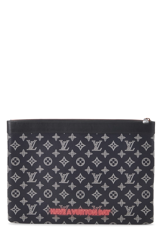 Navy Monogram Upside Down Pochette Apollo GM, , large image number 2