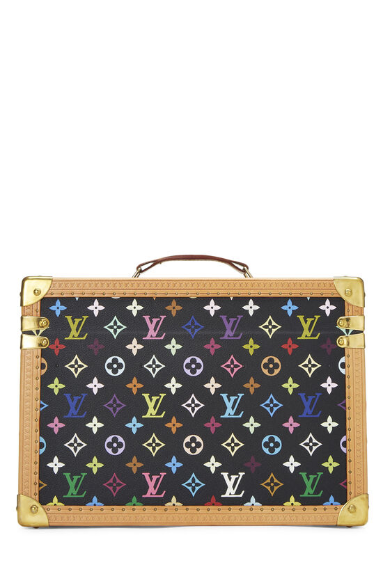 Louis Vuitton Takashi Murakami Black Monogram Multicolore Coated Canvas  Boite Bouteilles Et Glace Trunk Gold Hardware Available For Immediate Sale  At Sotheby's